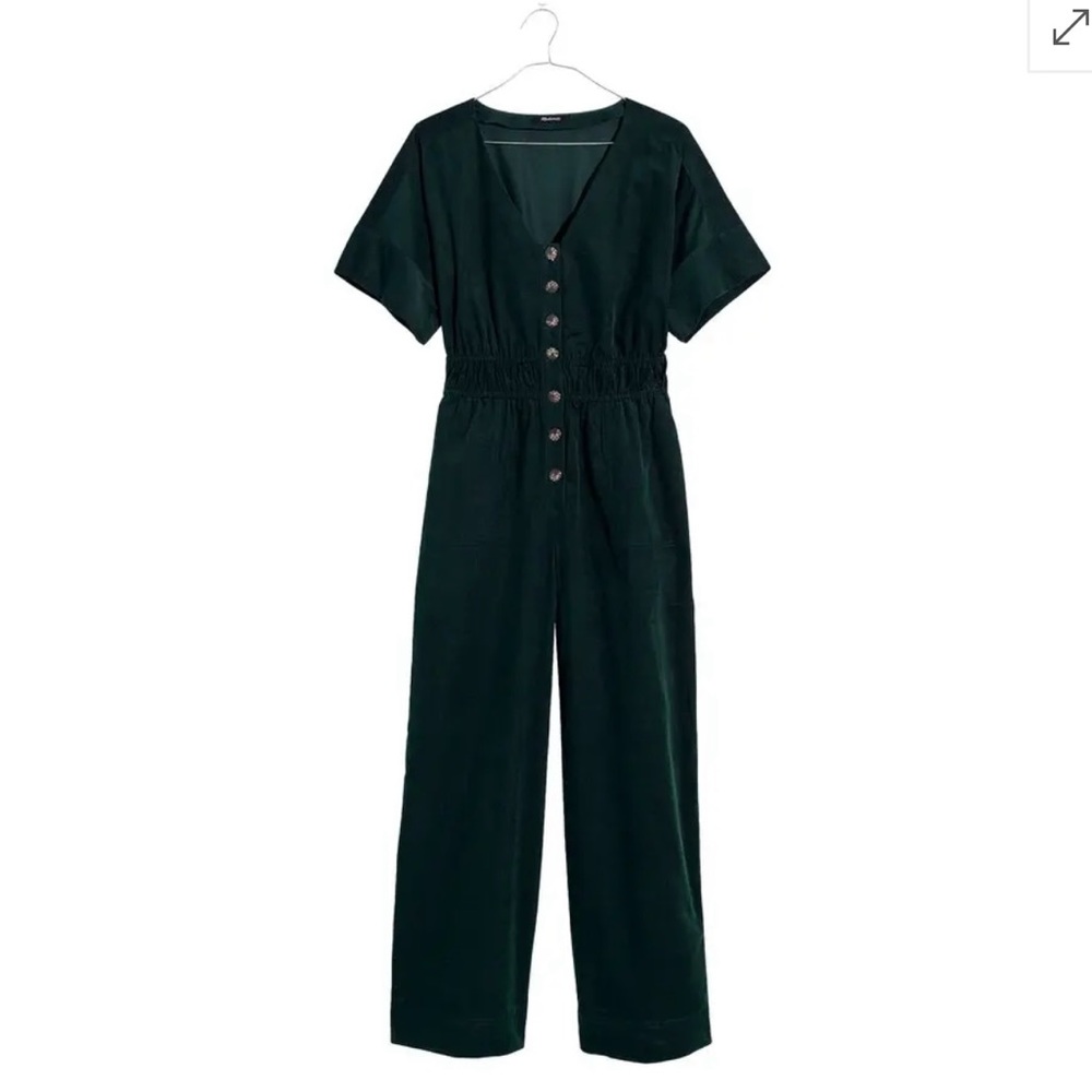 NWT Madewell Green Corduroy Jumpsuit - Large